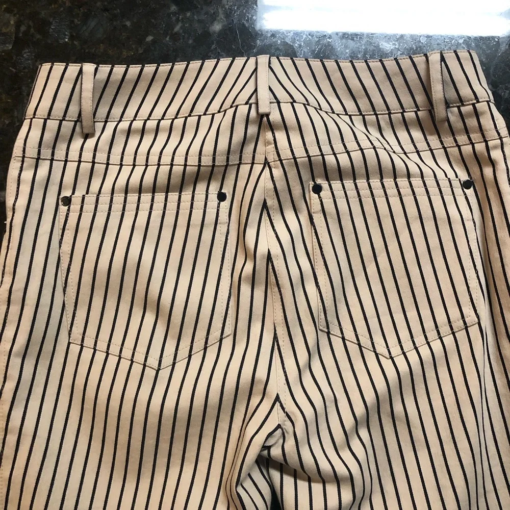 Per se pants size 2 Tan and black stripe very striking! - Picture 4 of 7